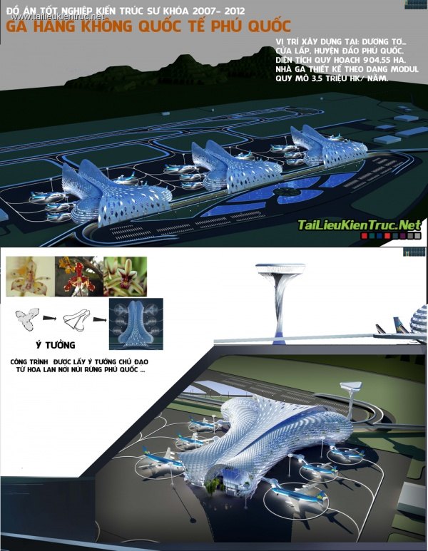 Đồ án kiến trúc - Ga hàng không Quốc tế Phú quốc