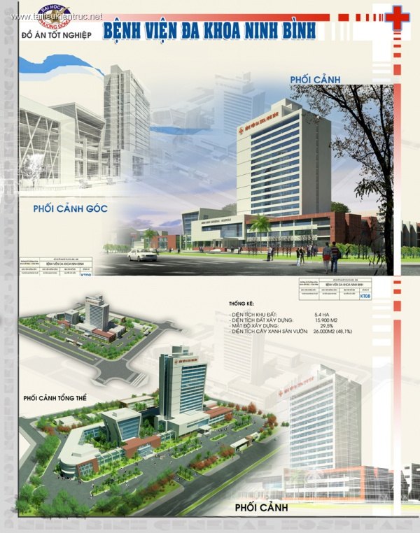 Đồ án tốt nghiệp kiến trúc - Bệnh viện Đa khoa tỉnh Ninh Bình