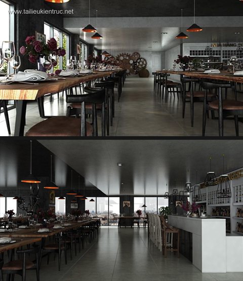 Sence Shop 002 - Thiết kế Nhà hàng hiện đại