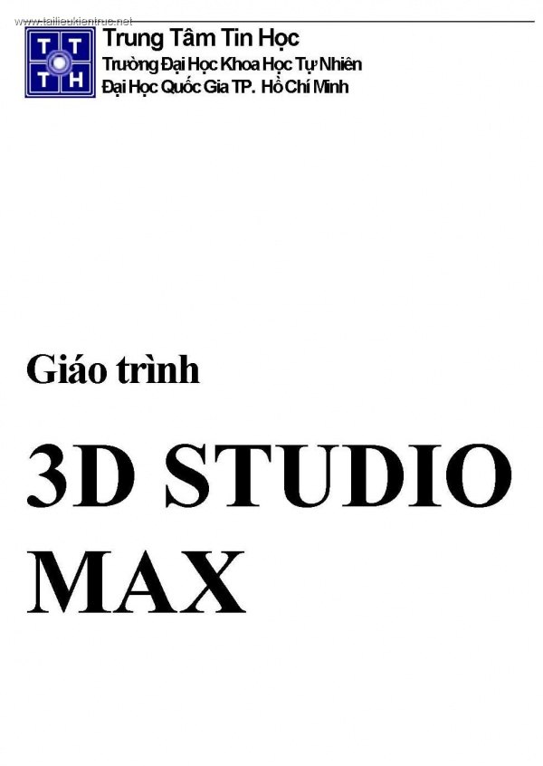 Giáo trình 3d STUDIO max cơ bản