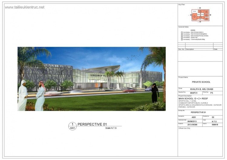 Hồ sơ thiết kế trường tiểu học tại ABU DHABI