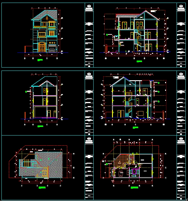 Hồ sơ Bản vẽ thiết kế sơ bộ nhà phố 7m x12m mẫu 120
