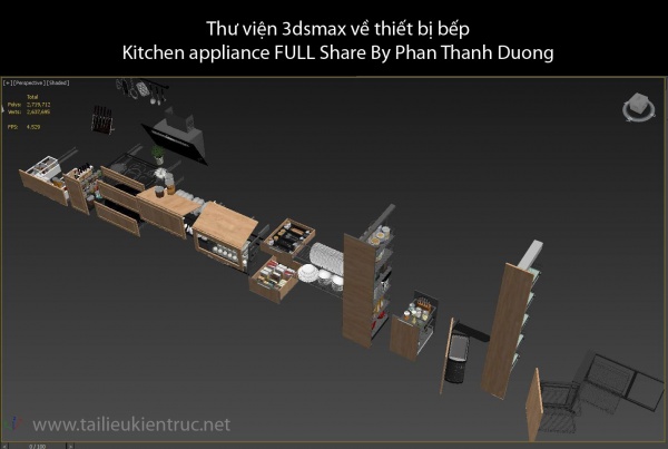 Thư viện 3dsmax về thiết bị bếp Kitchen appliance FULL Share By Phan Thanh Duong