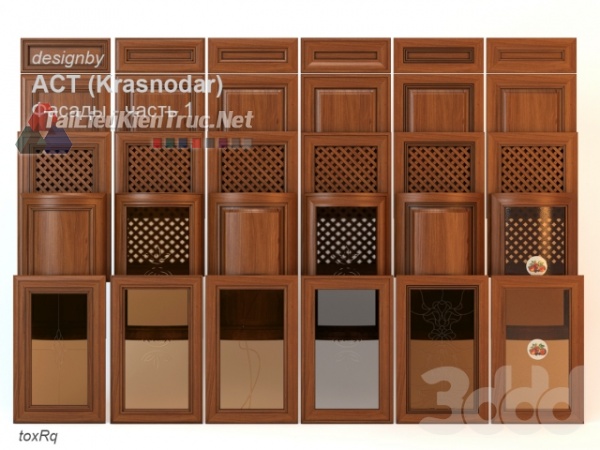 Thư viện 3dsmax tổng hợp về các Model Cánh tủ bếp đẹp và Pro P2
