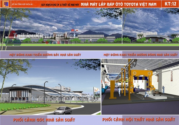 Đồ án tổng hợp quy hoạch khu công nghiệp từ liêm- Nhà máy thiết kế ô tô Toyota