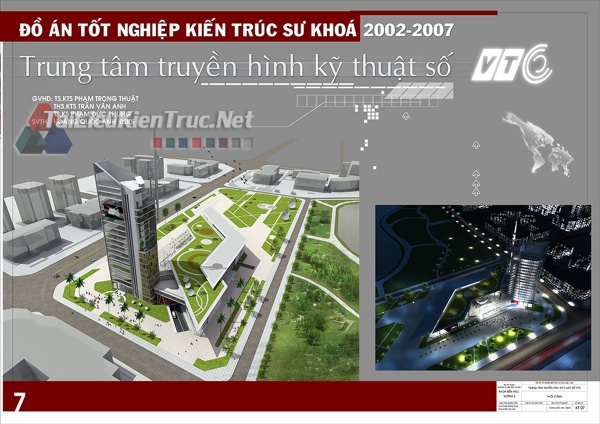 Đồ án tốt nghiệp kiến trúc - Trung tâm truyền hình KTS VTC