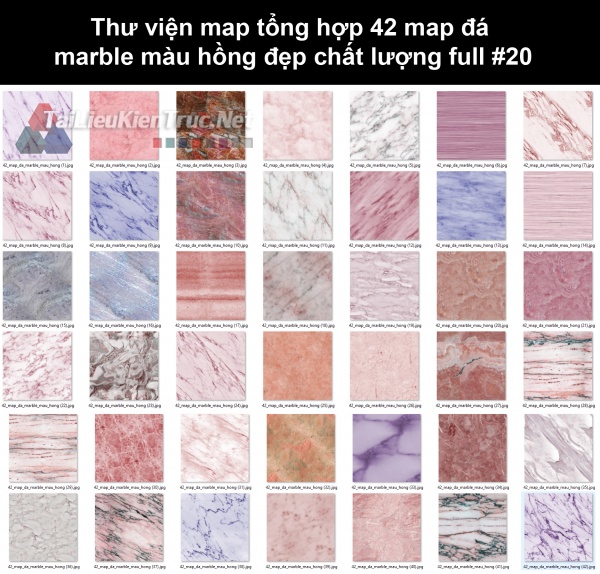 Thư viện map tổng hợp 42 map đá marble màu hồng đẹp chất lượng full #20