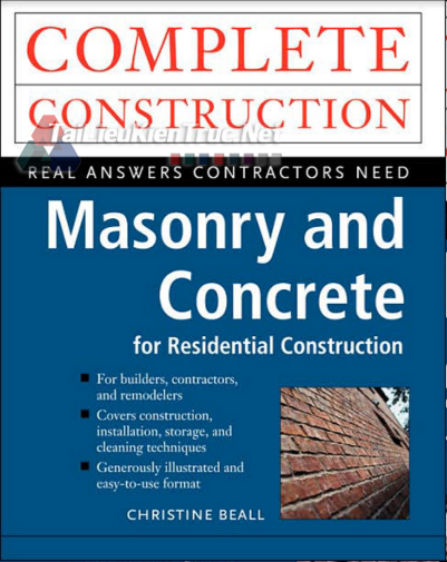 Masonry And Concrete For Residential Construction By Christine Beal
