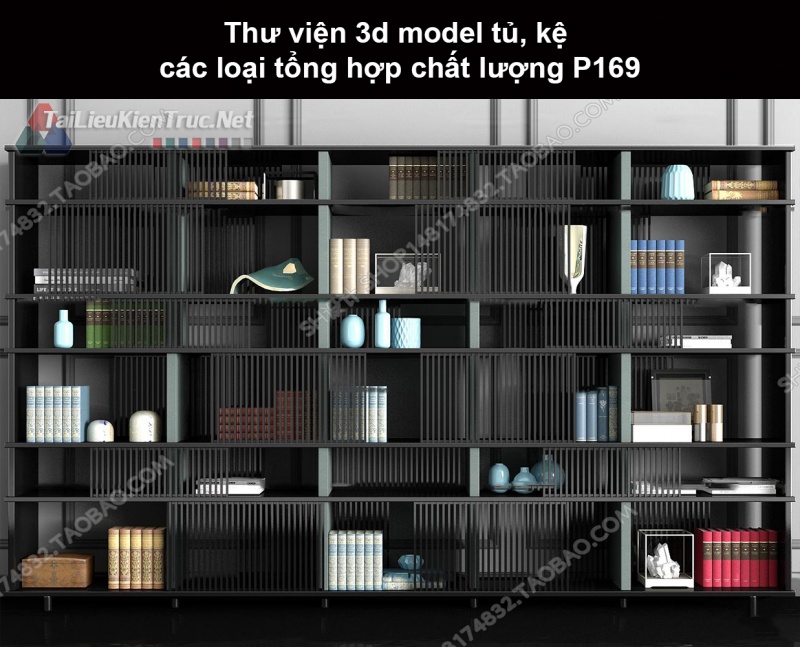 Thư viện 3d model tủ, kệ các loại tổng hợp chất lượng P169