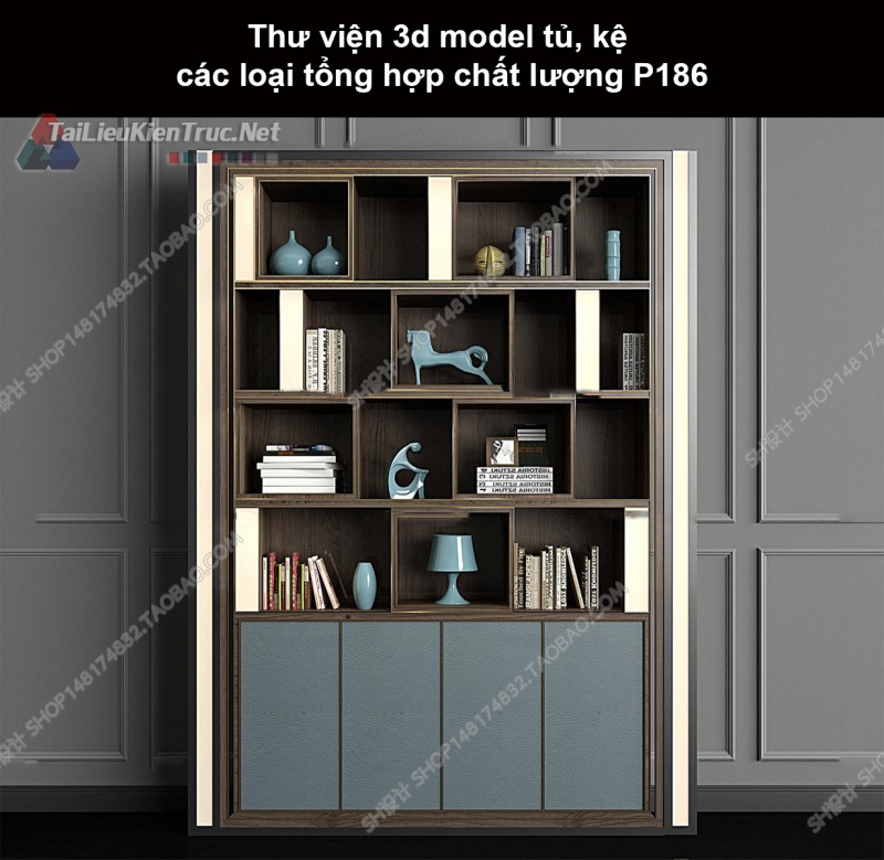 Thư viện 3d model tủ, kệ các loại tổng hợp chất lượng P186