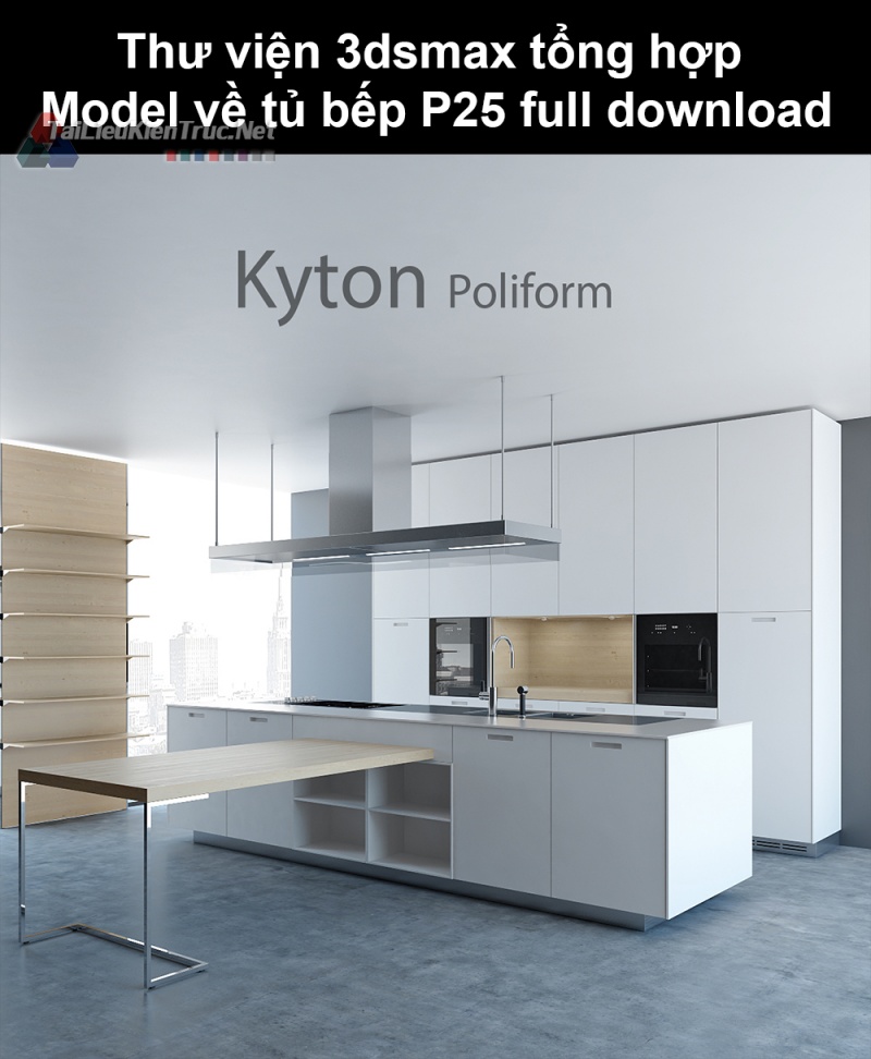 Thư viện 3dsmax tổng hợp Model về tủ bếp P25 full download