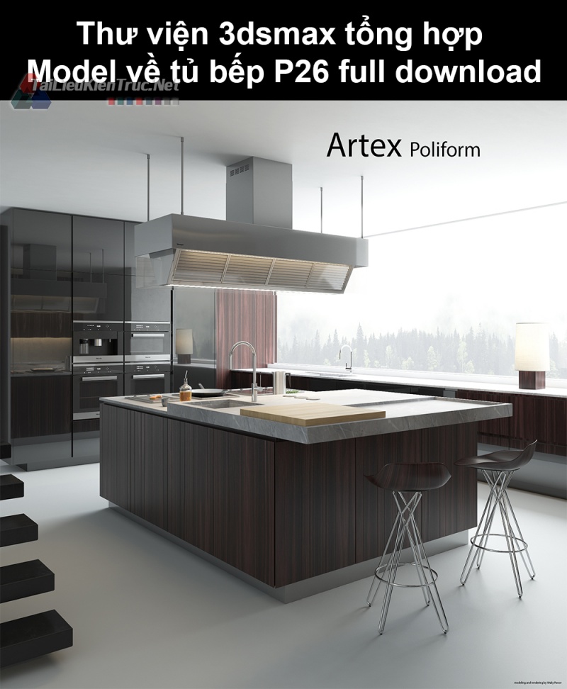 Thư viện 3dsmax tổng hợp Model về tủ bếp P26 full download