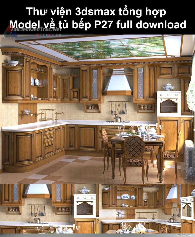 Thư viện 3dsmax tổng hợp Model về tủ bếp P27 full download