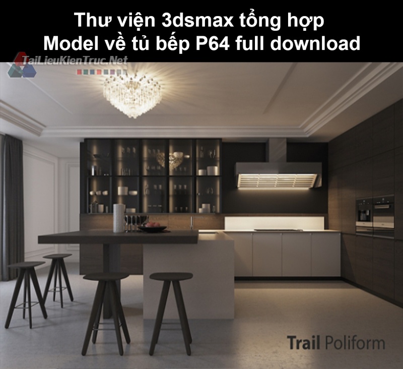 Thư viện 3dsmax tổng hợp Model về tủ bếp P64 full download