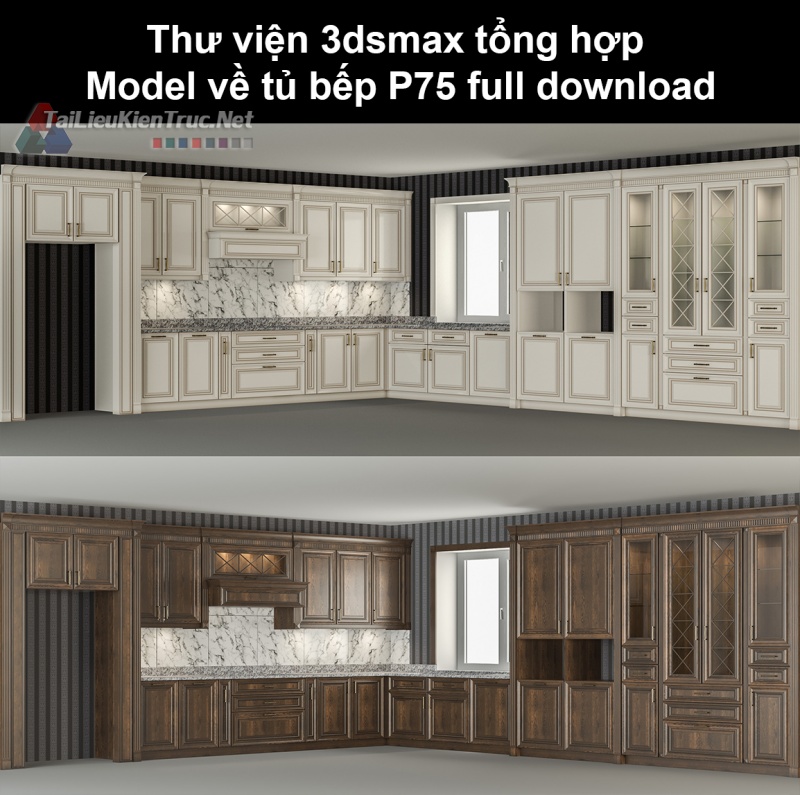 Thư viện 3dsmax tổng hợp Model về tủ bếp P75 full download