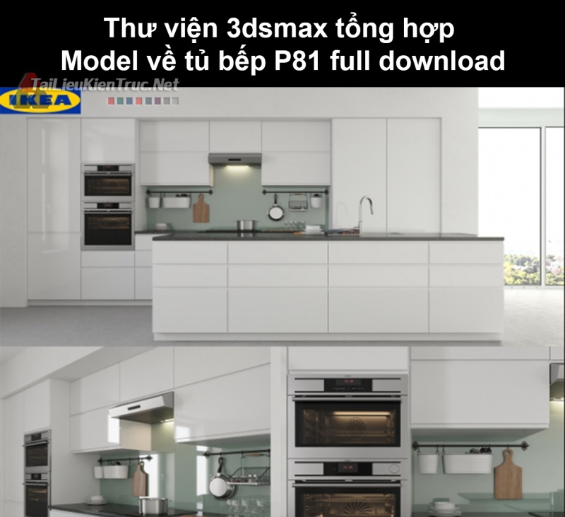 Thư viện 3dsmax tổng hợp Model về tủ bếp P81 full download