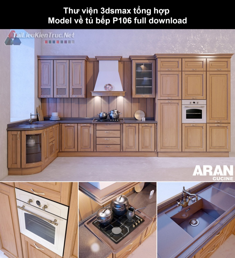 Thư viện 3dsmax tổng hợp Model về tủ bếp P106 full download
