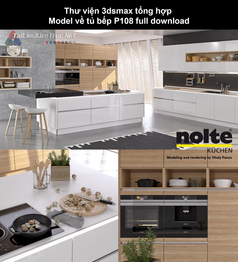 Thư viện 3dsmax tổng hợp Model về tủ bếp P108 full download