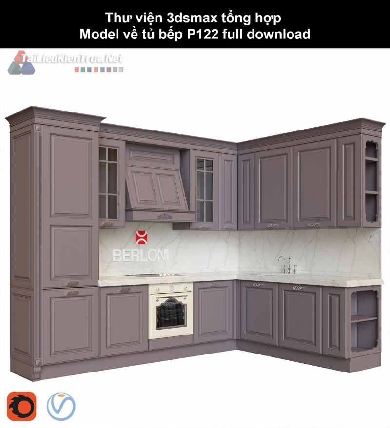 Thư viện 3dsmax tổng hợp Model về tủ bếp P122 full download