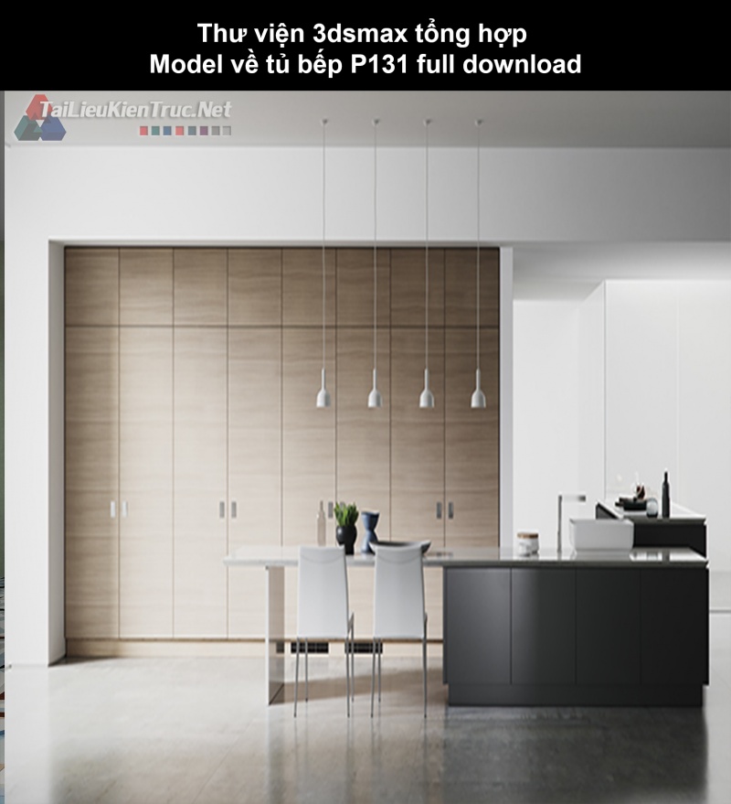 Thư viện 3dsmax tổng hợp Model về tủ bếp P131 full download