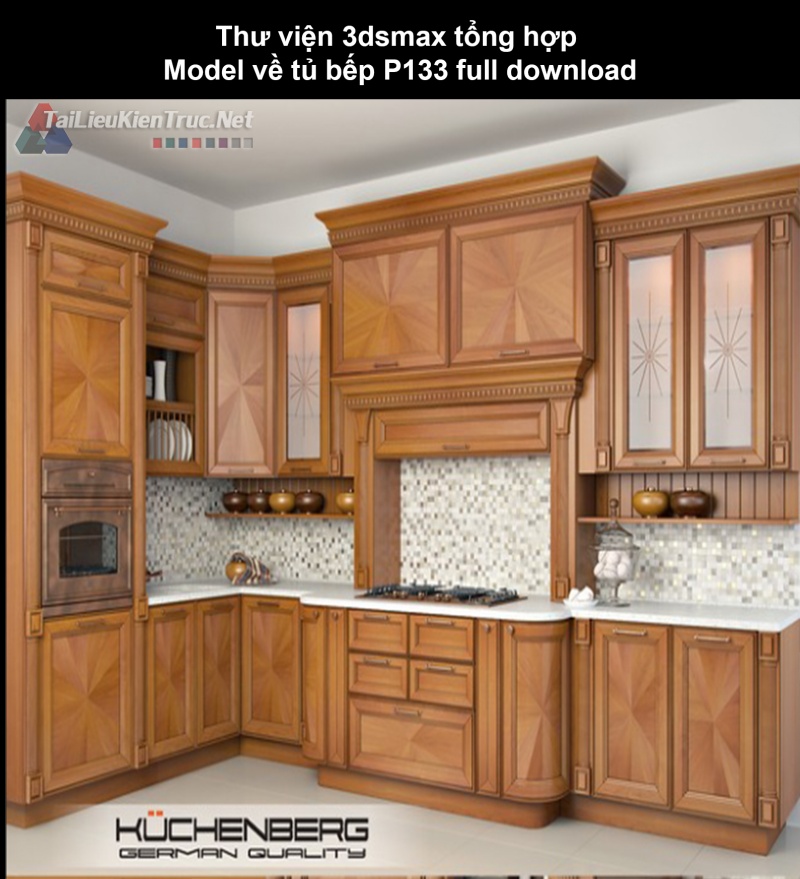 Thư viện 3dsmax tổng hợp Model về tủ bếp P133 full download