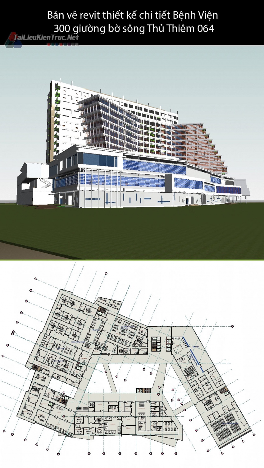 Bản vẽ revit thiết kế chi tiết Bệnh Viện 300 giường bờ sông Thủ Thiêm 064