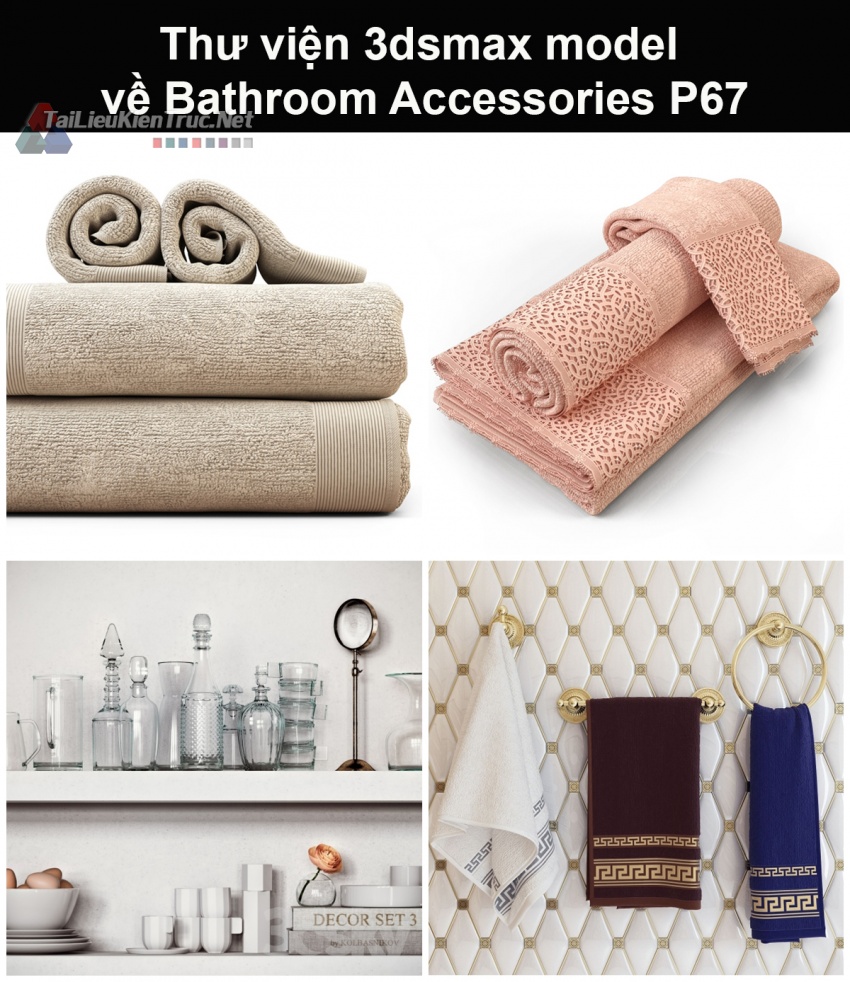 Thư viện 3dsmax model về Bathroom accessories (Đồ dùng phòng tắm) P67