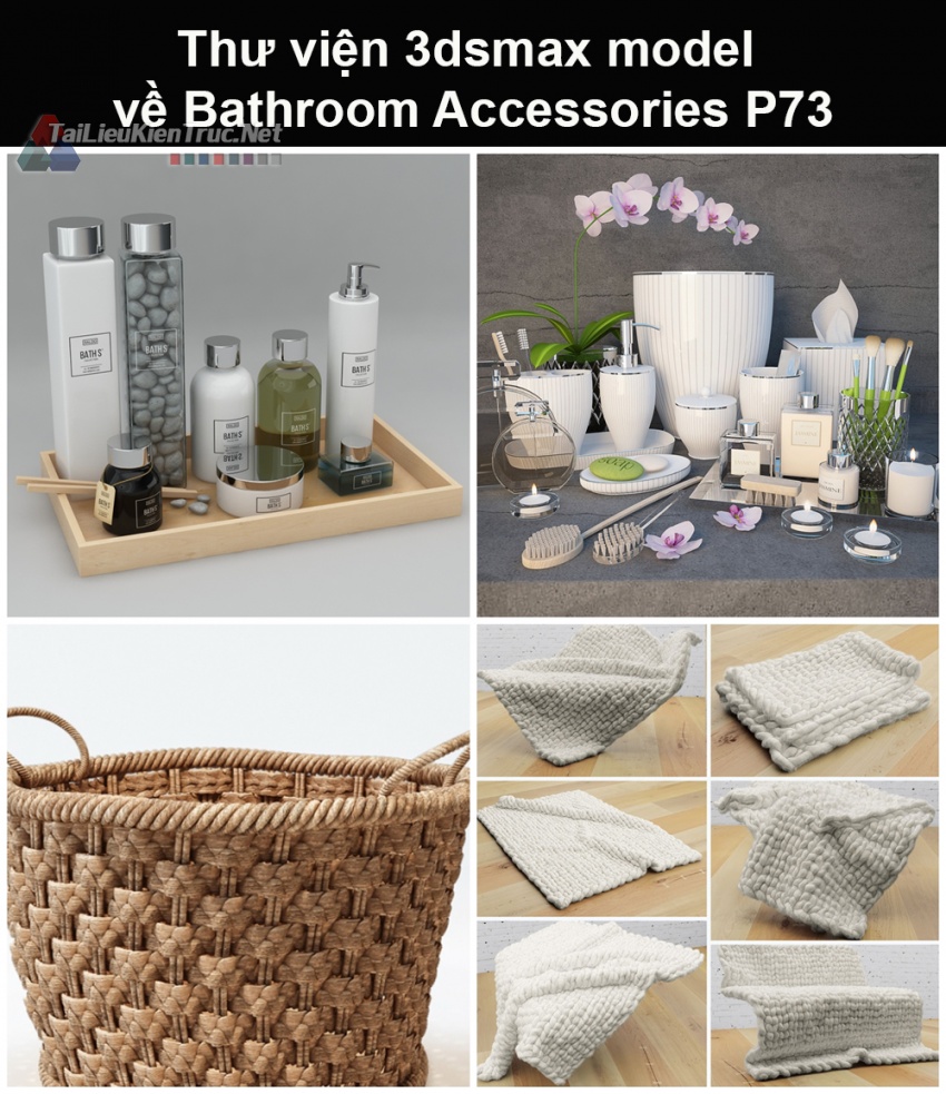 Thư viện 3dsmax model về Bathroom accessories (Đồ dùng phòng tắm) P73