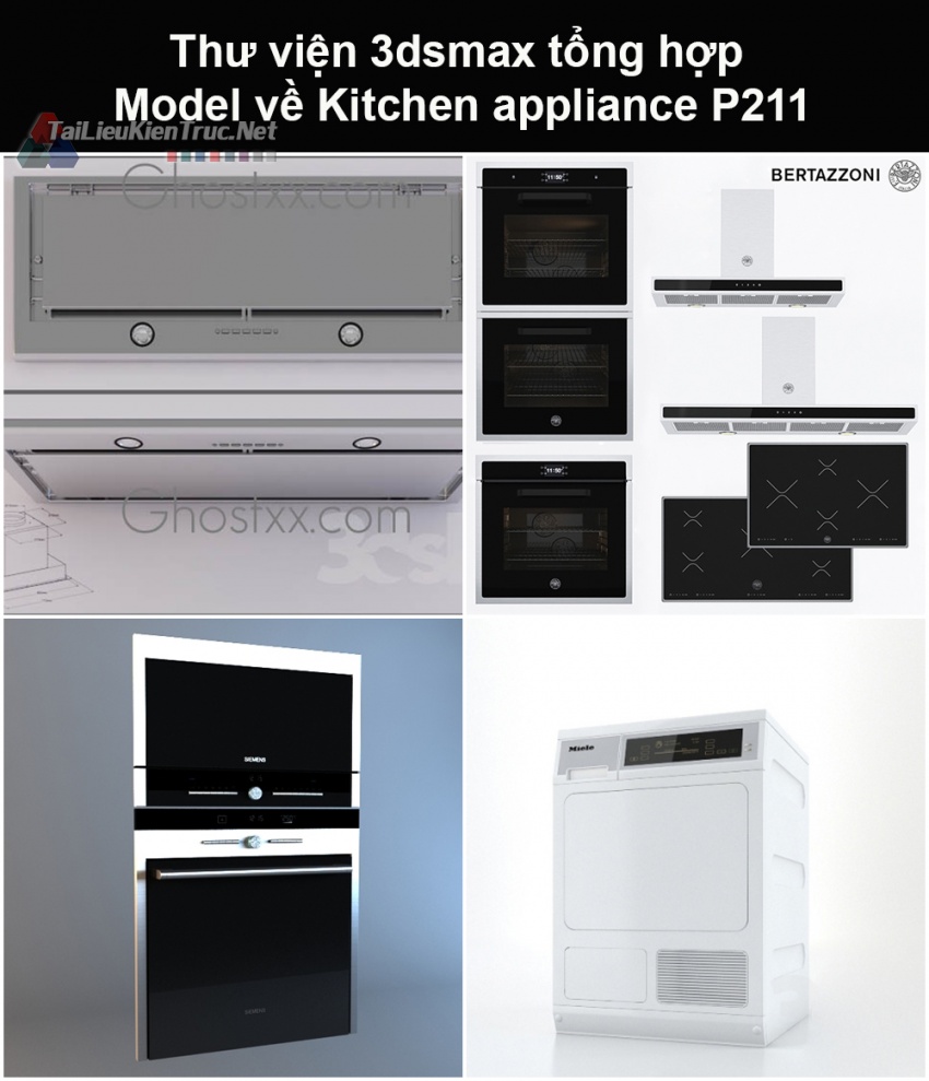 Thư viện 3dsmax tổng hợp Model về Kitchen appliance (Thiết bị nhà bếp) P211