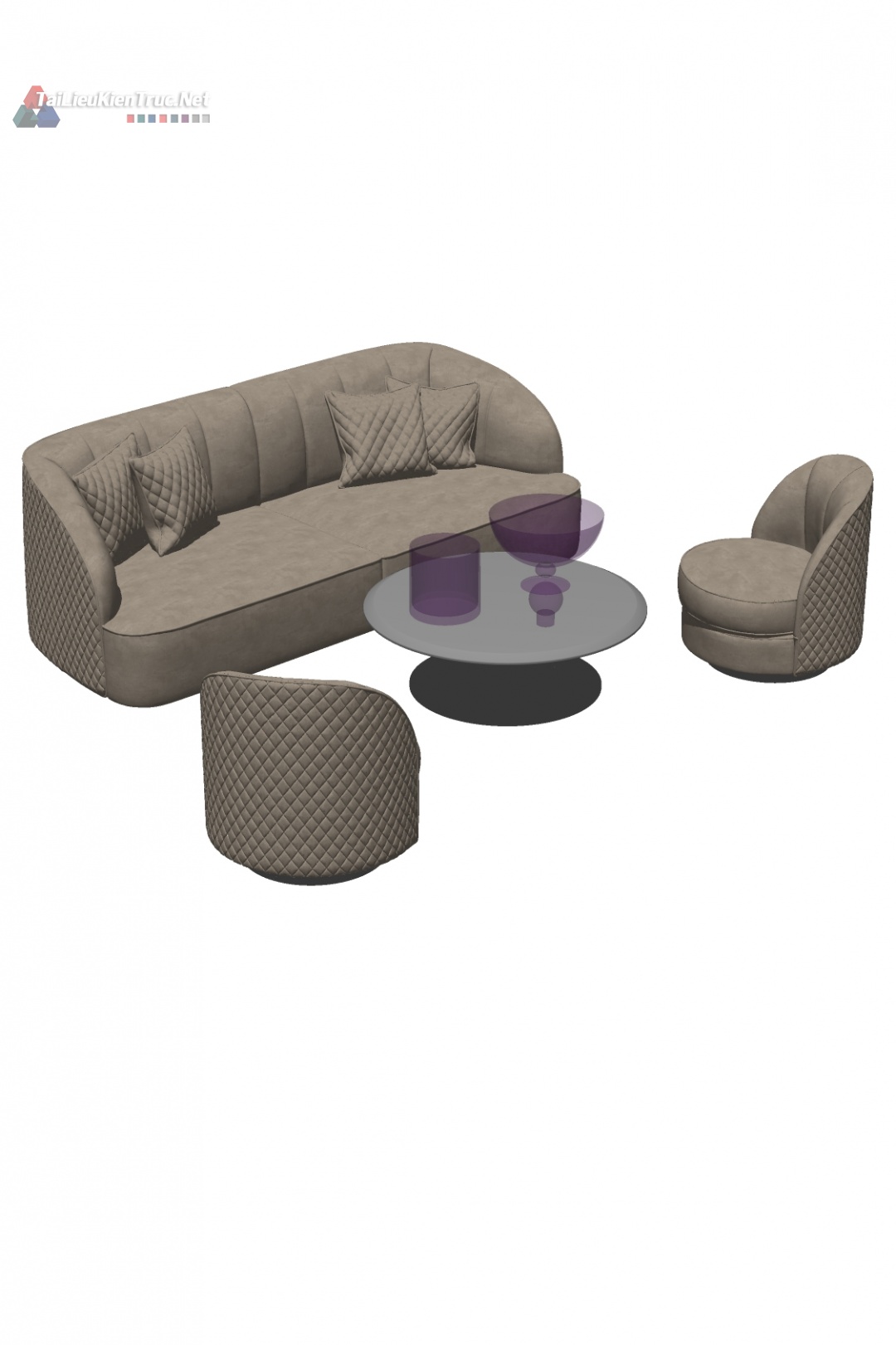 Thư viện sketchup sofa 001