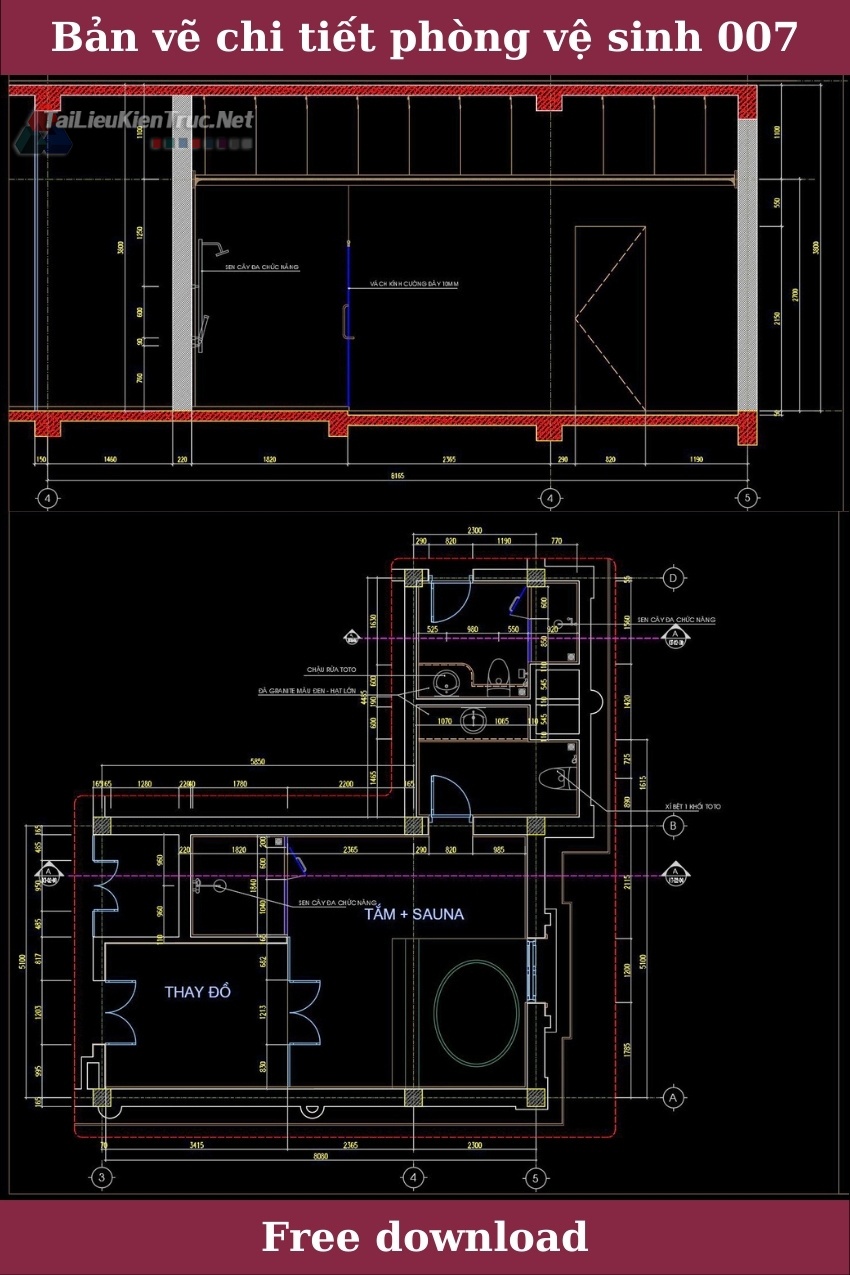 Bản vẽ chi tiết phòng vệ sinh 007