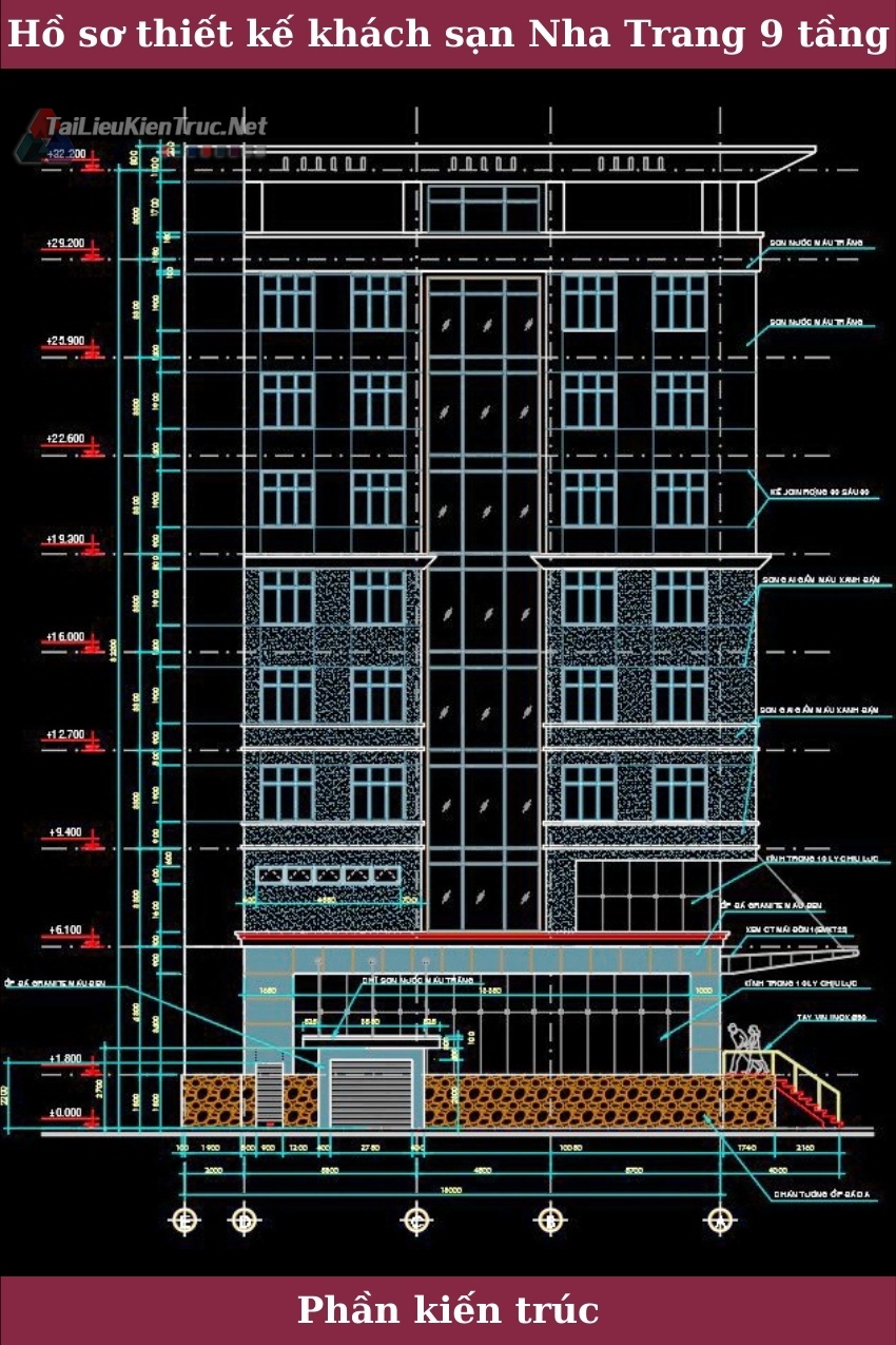 Hồ sơ thiết kế khách sạn mẫu 001