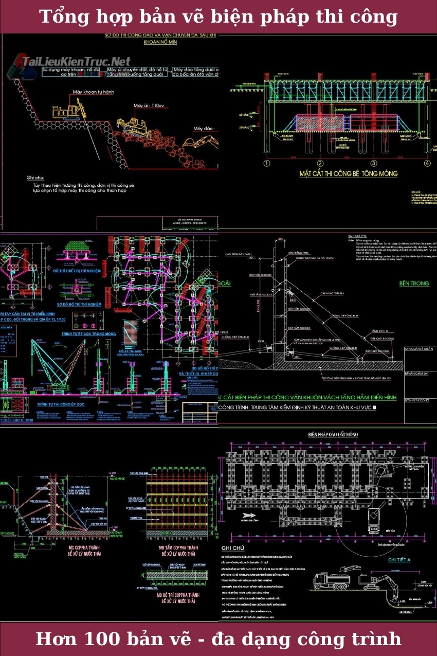 Tổng hợp hơn 100 bản vẽ biện pháp thi công đầy đủ nhất