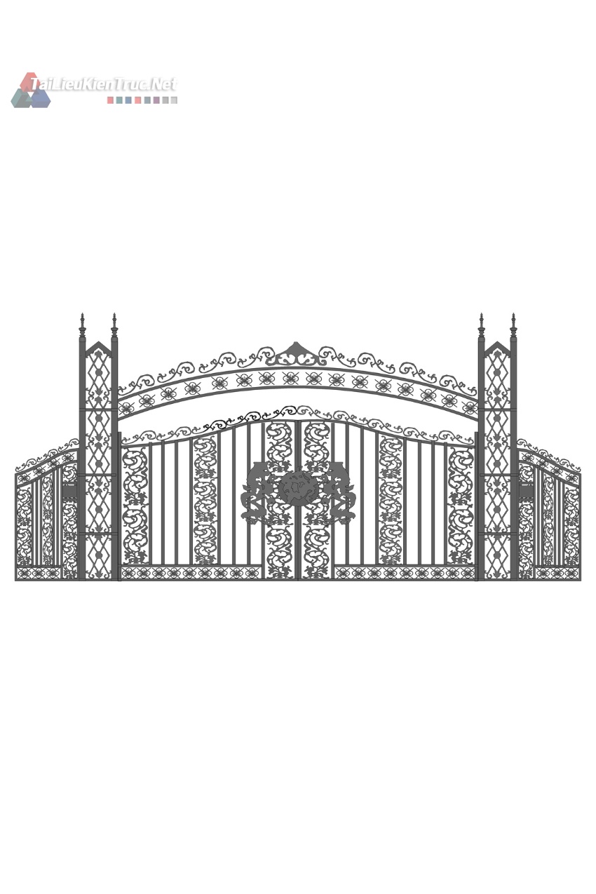 Thư viện sketchup cổng tân cổ điển 019