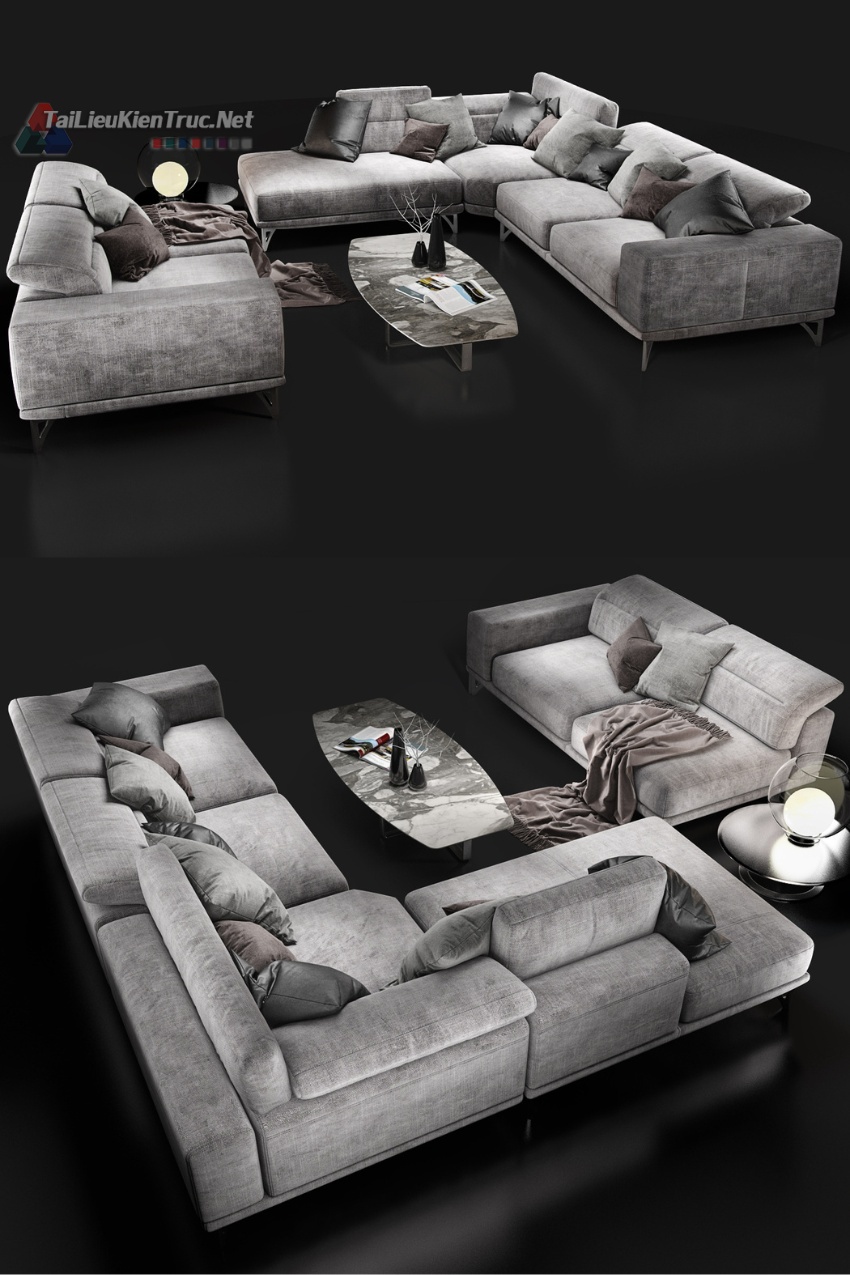 Thư viện sketchup sofa 028