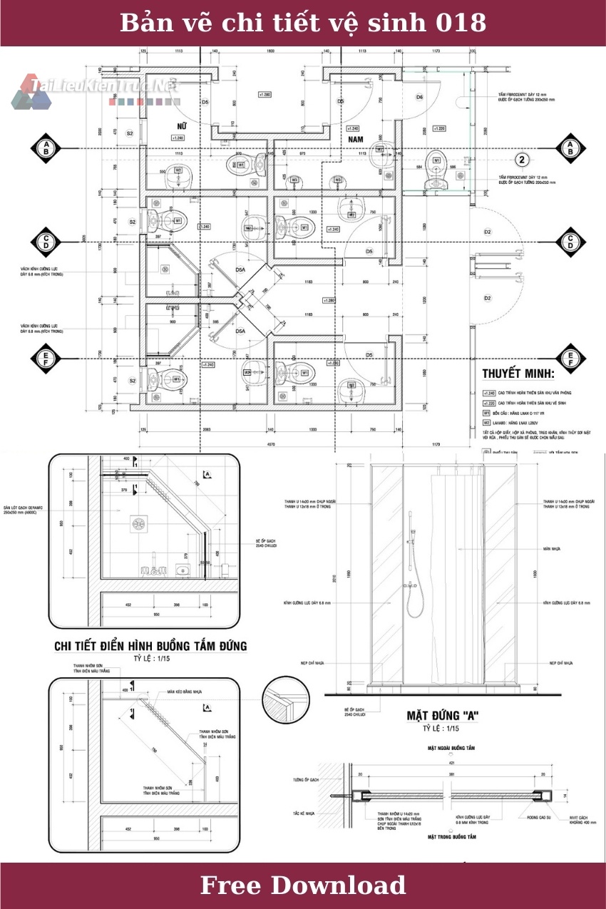 Bản vẽ chi tiết nhà vệ sinh 018