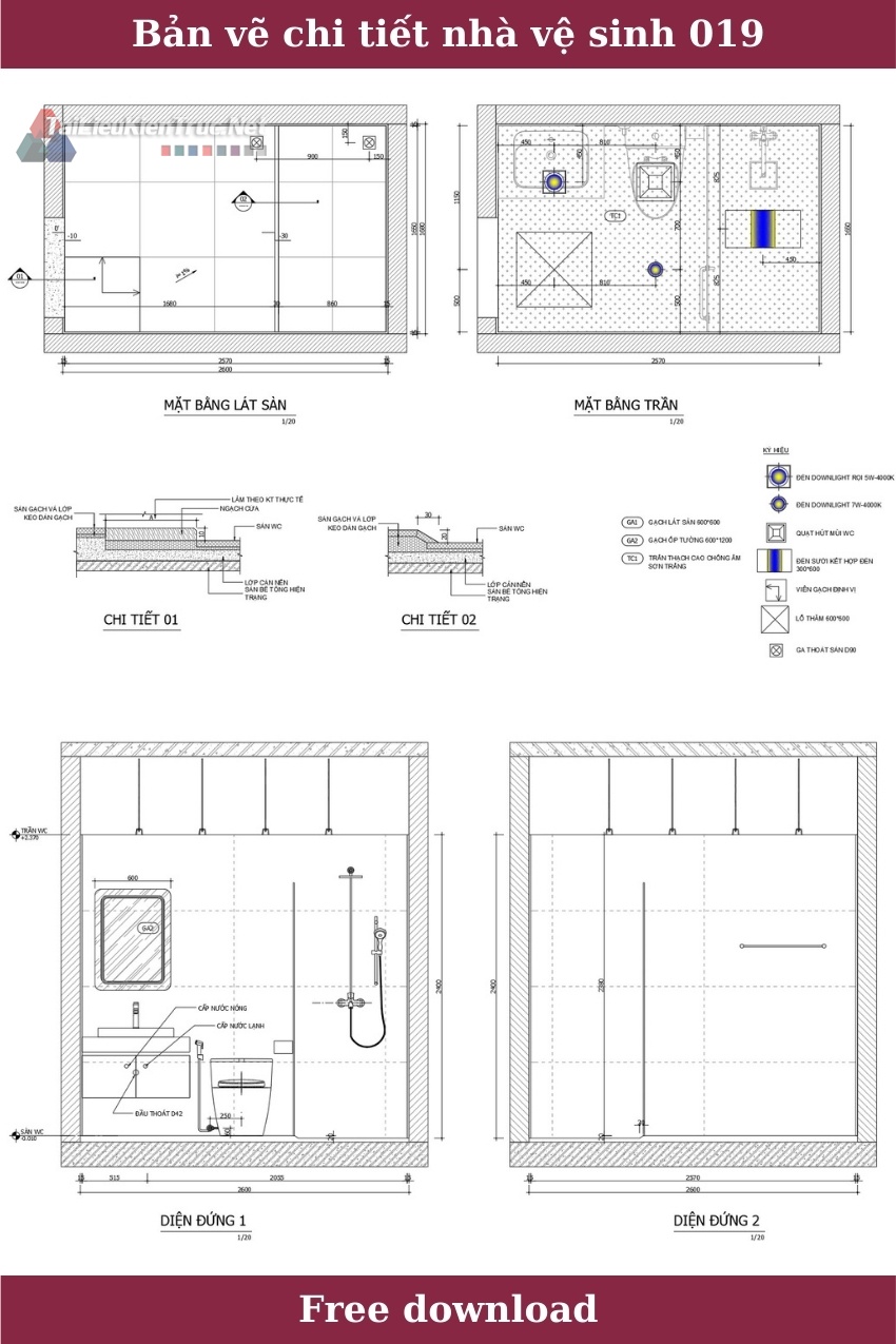 Bản vẽ chi tiết nhà vệ sinh 019