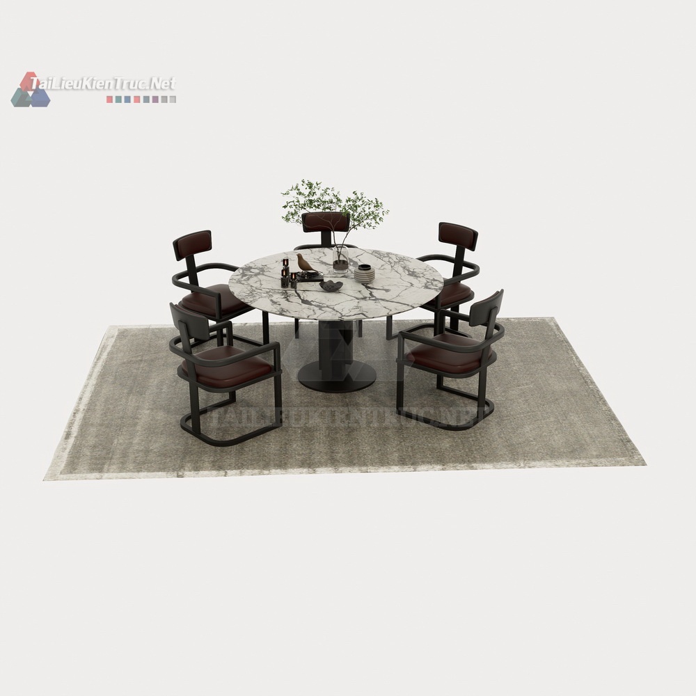 Bàn ăn sketchup 075