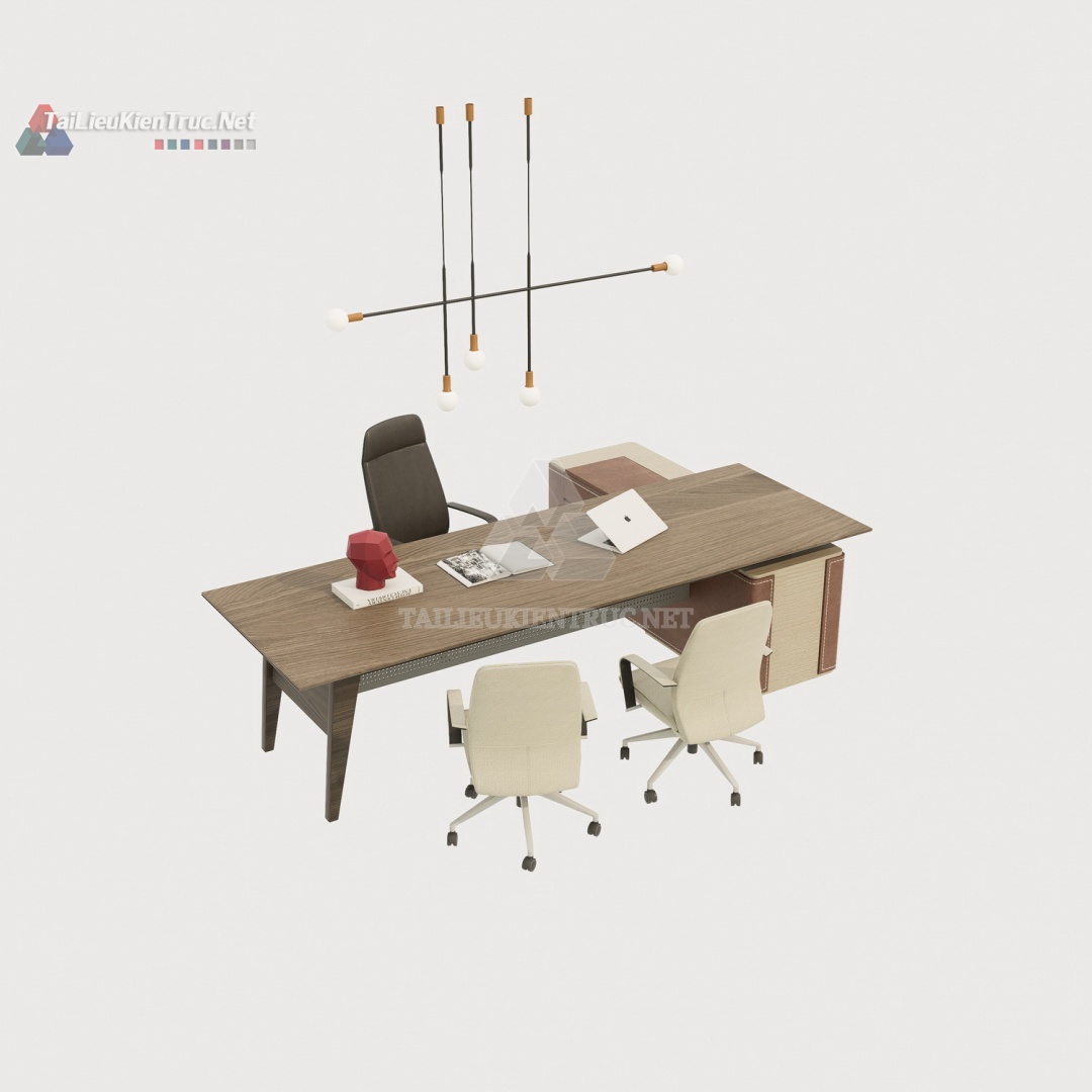 Bàn làm việc sketchup 006