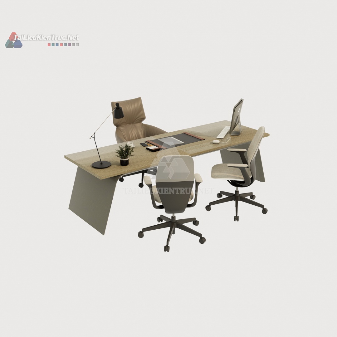Bàn làm việc sketchup 015