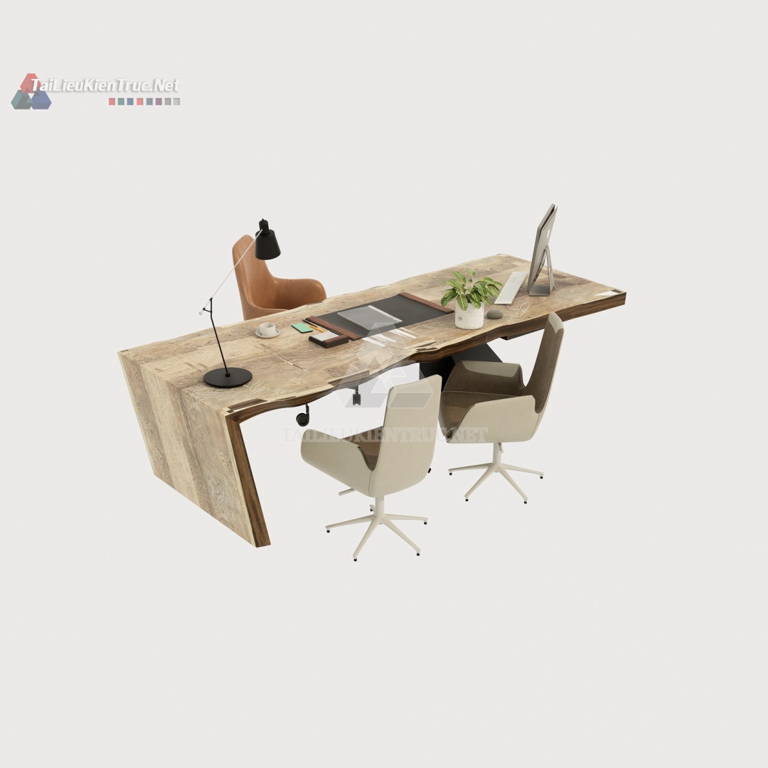 Bàn làm việc sketchup 025