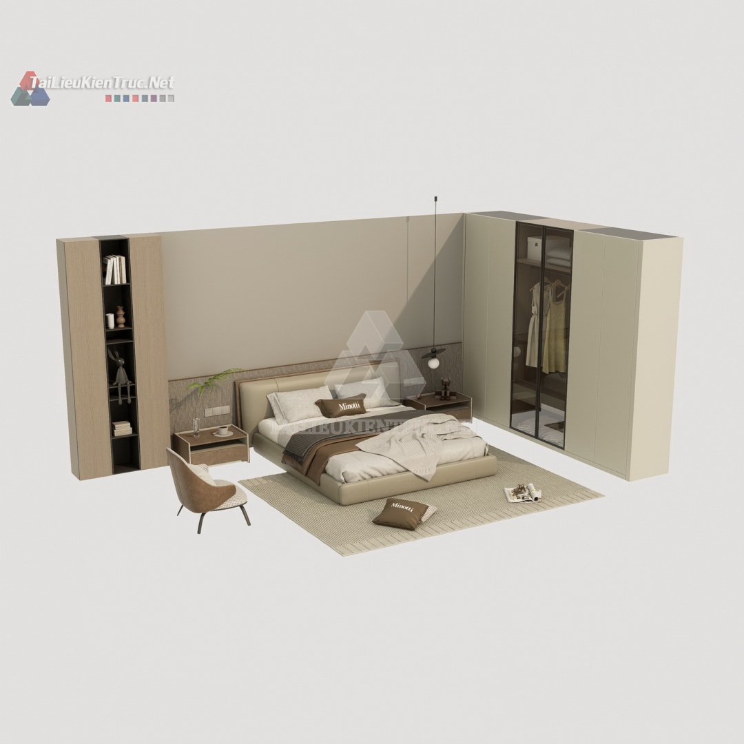 Thư viện giường sketchup 154