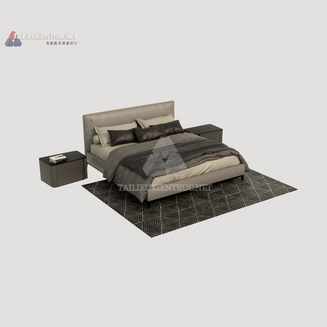 Thư viện giường sketchup 156