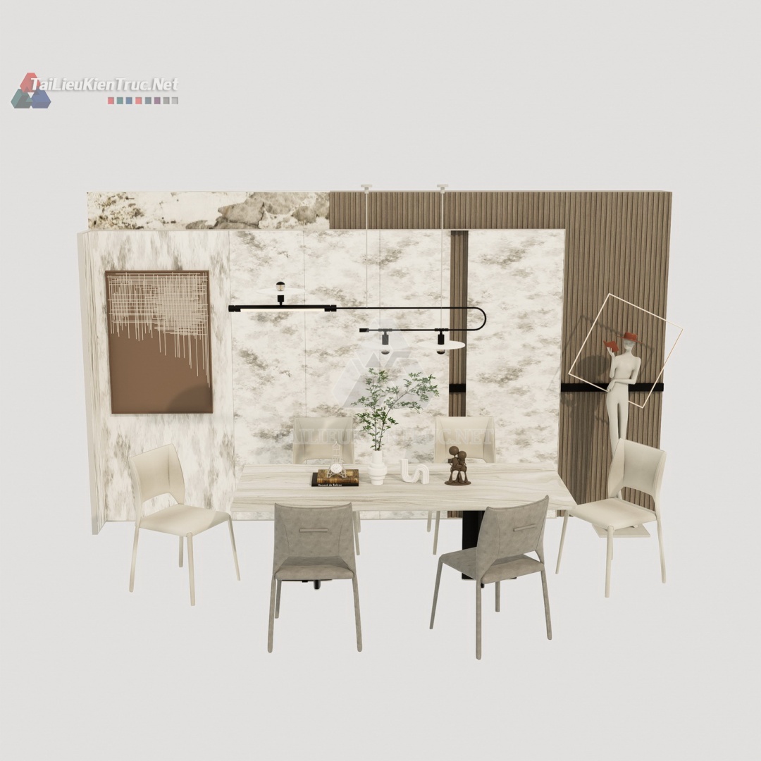Bàn ăn sketchup 103