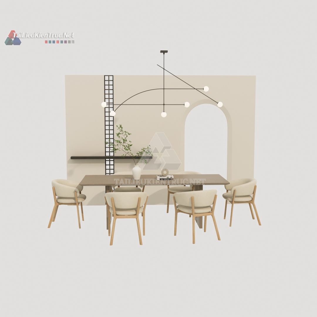 Bàn ăn sketchup 104