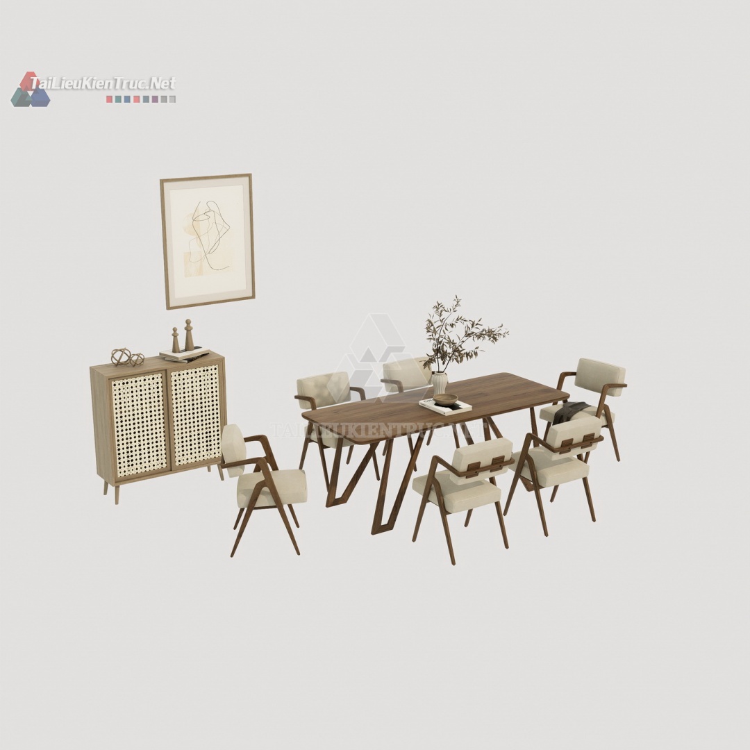 Bàn ăn sketchup 112