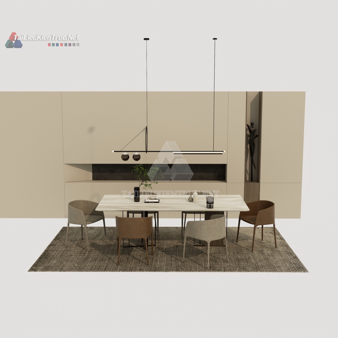 Bàn ăn sketchup 113