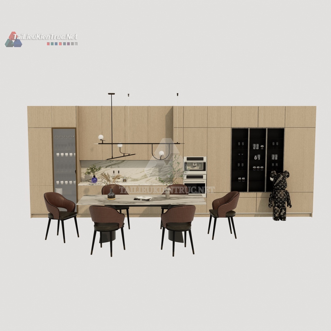 Bàn ăn sketchup 118