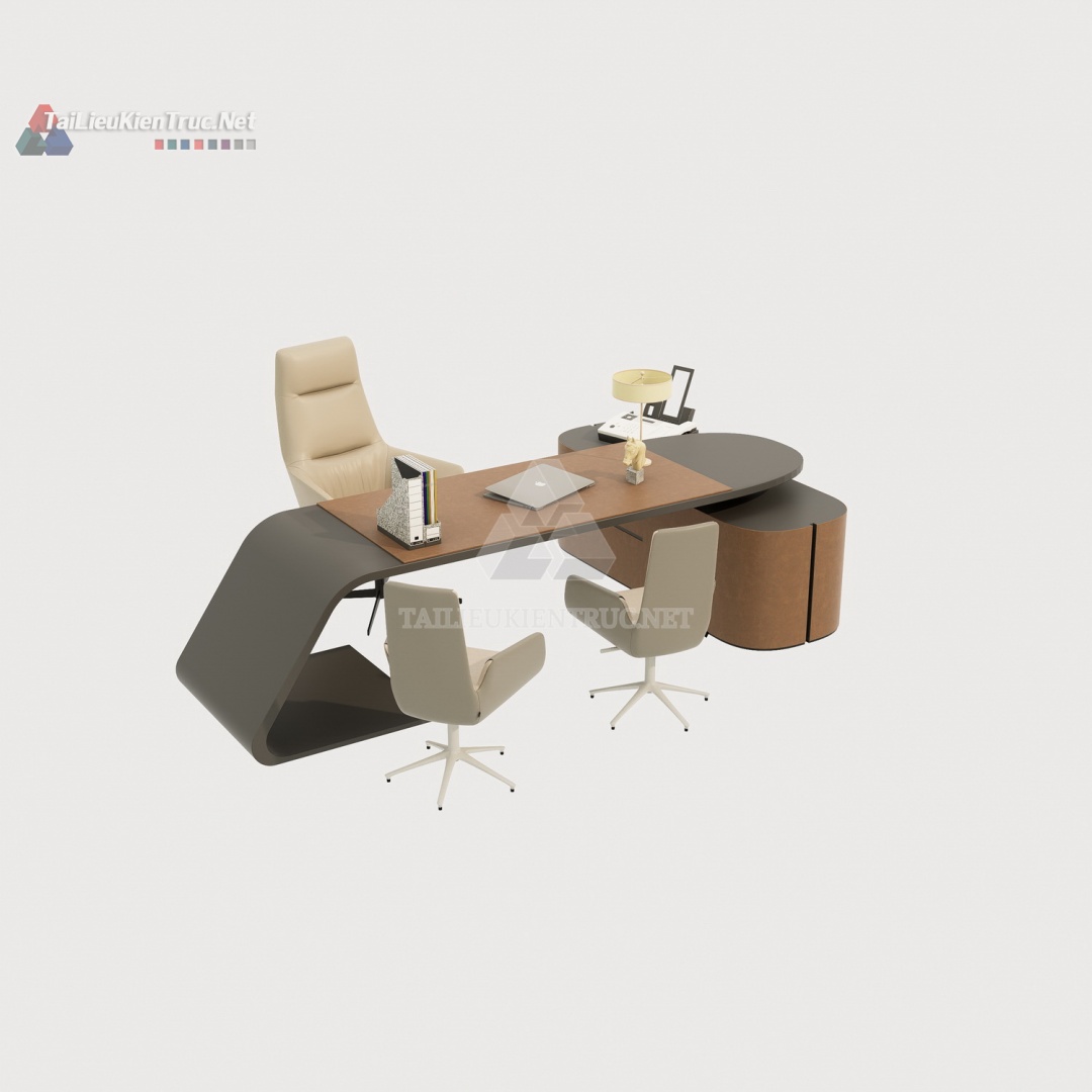 Bàn làm việc sketchup 016
