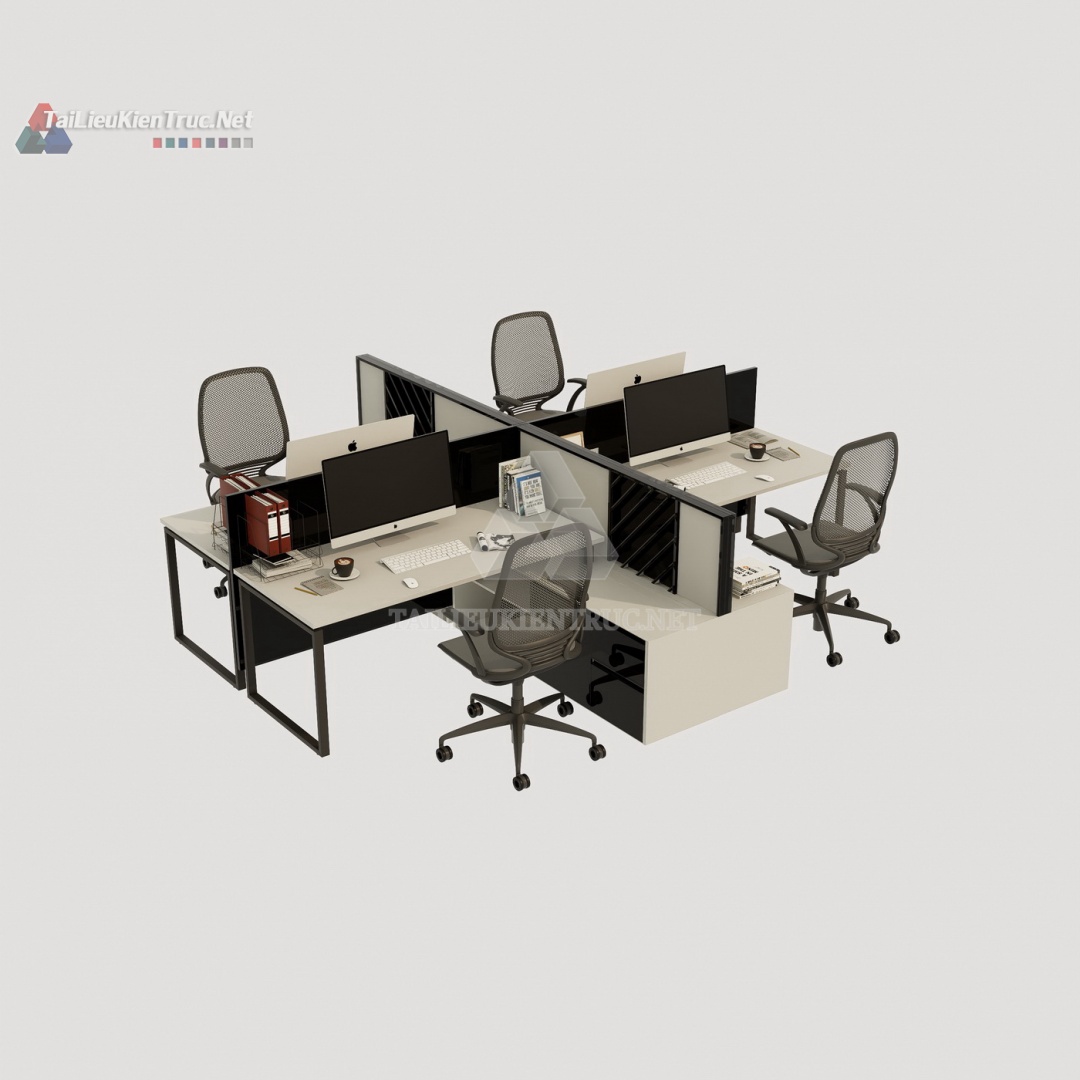 Bàn làm việc sketchup 043